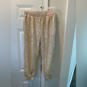 NWT| Serra|Sequin | Pull on joggers | pants| length 32’’